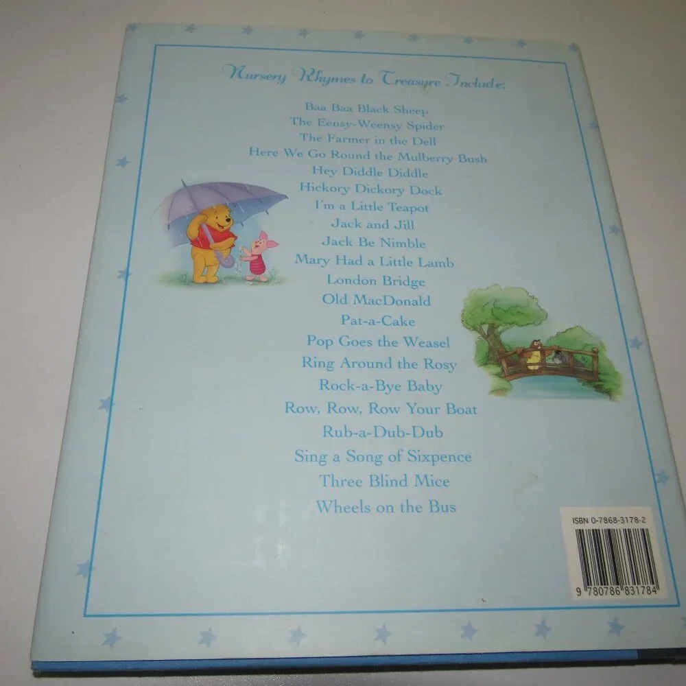 The Nursery Rhymes of Winnie the Pooh – A Classic Disney Treasury Hardcover Book